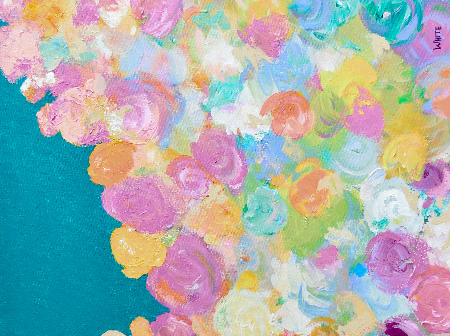 Collette's Roses by Laura White Scarf